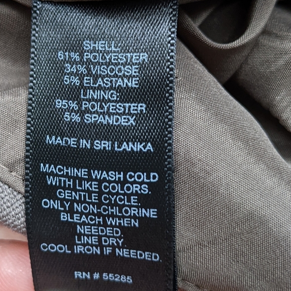 Express Women's Blazer Pencil Skirt Suit Set in Taupe - Picture 12 of 15